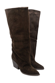 Gaia Shoes Giulia stivali scamosciati al ginocchio