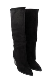 Gaia Shoes Giulia stivali scamosciati al ginocchio