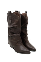 Gaia Shoes Elena stivali camperos con risvolto