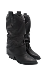 Gaia Shoes Elena stivali camperos con risvolto