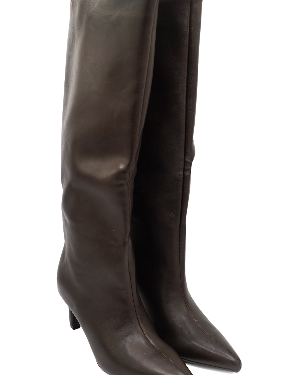 Gaia Shoes Fiamma stivali alti con tacco kitten