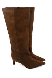 Gaia Shoes Floriana stivali alti al ginocchio scamosciati