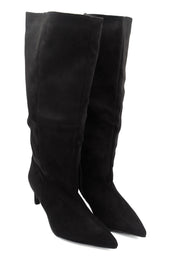 Gaia Shoes Floriana stivali alti al ginocchio scamosciati