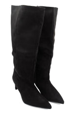 Gaia Shoes Floriana stivali alti al ginocchio scamosciati