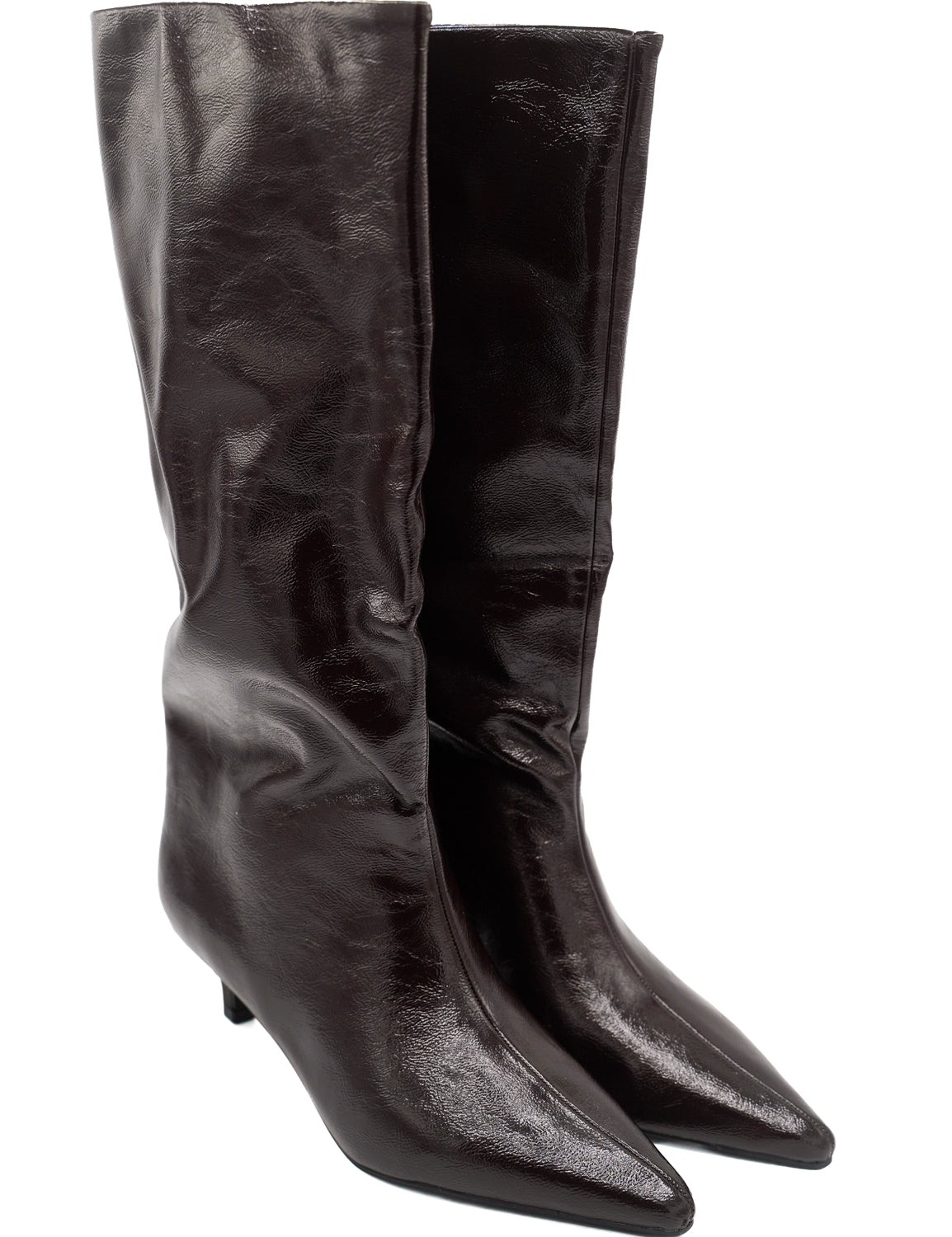 Gaia Shoes Frida stivali al ginocchio effetto semilucido