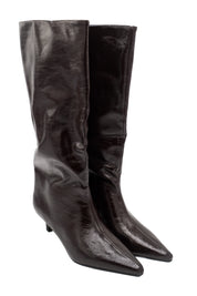Gaia Shoes Frida stivali al ginocchio effetto semilucido