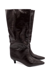 Gaia Shoes Frida stivali al ginocchio effetto semilucido