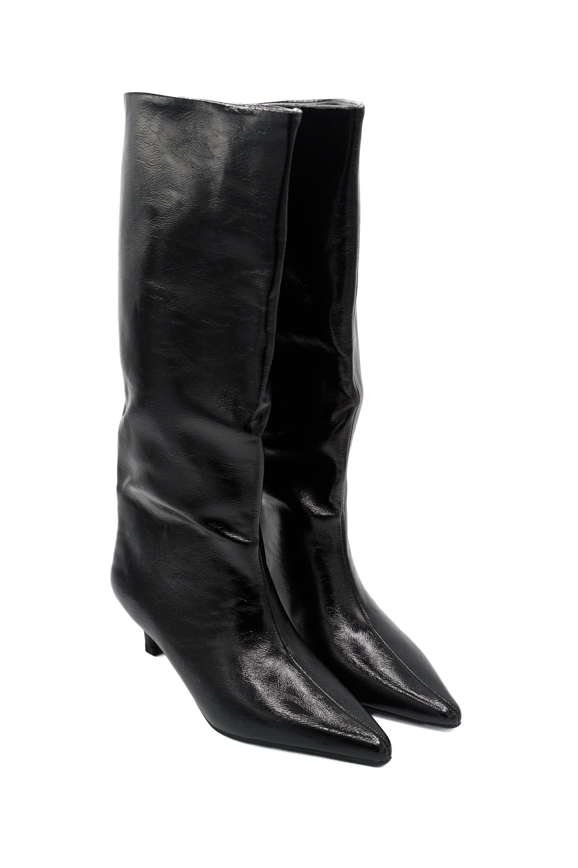 Gaia Shoes Frida stivali al ginocchio effetto semilucido