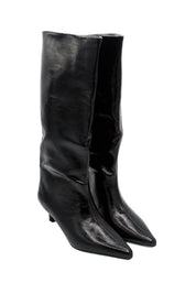 Gaia Shoes Frida stivali al ginocchio effetto semilucido