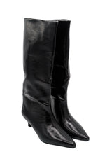 Gaia Shoes Frida stivali al ginocchio effetto semilucido