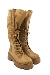 Gaia Shoes Giorgia anfibi alti scamosciati