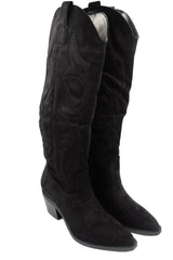 Gaia Shoes Gloria stivali texani alti scamosciati