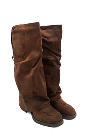 Gaia Shoes Franca slouchy boots scamosciati