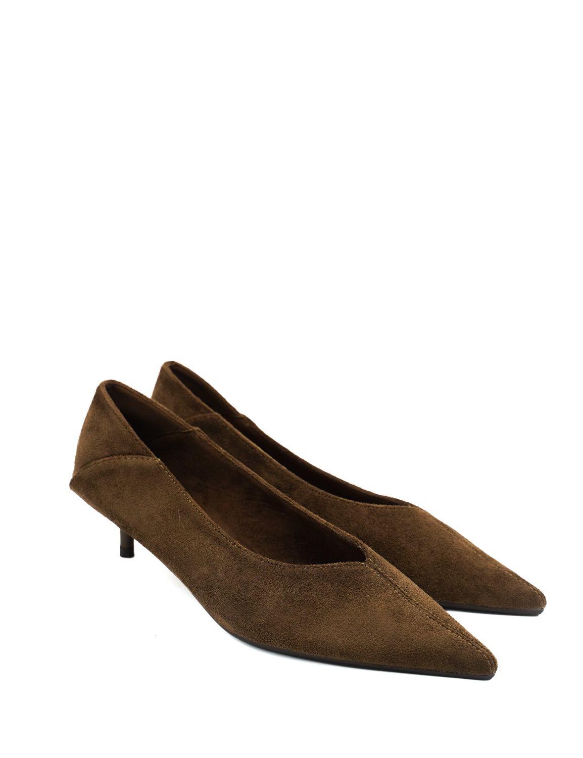 Gaia Shoes Giuliana decollete scamosciati con tacco kitten