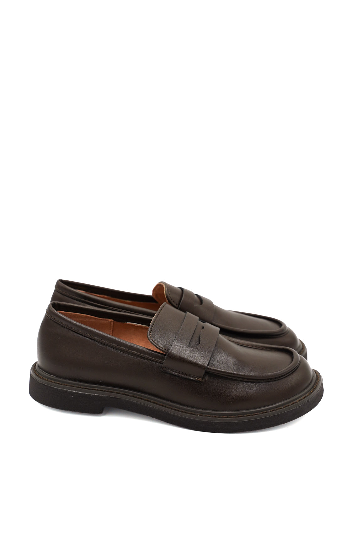 Gaia Shoes Sabrina penny loafer con profilo arrotondato