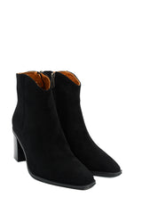 Gaia Shoes Selene tronchetti scamosciati con punta affusolata