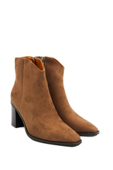 Gaia Shoes Selene tronchetti scamosciati con punta affusolata