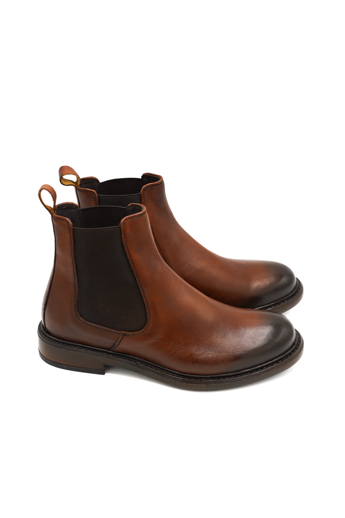 Exton 9825 stivaletti beatles uomo in pelle sfumata