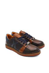 Exton 8851 sneakers uomo con design a pannelli multicolore