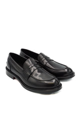 Scarpissime CITY 11 penny loafer uomo in pelle spazzolata