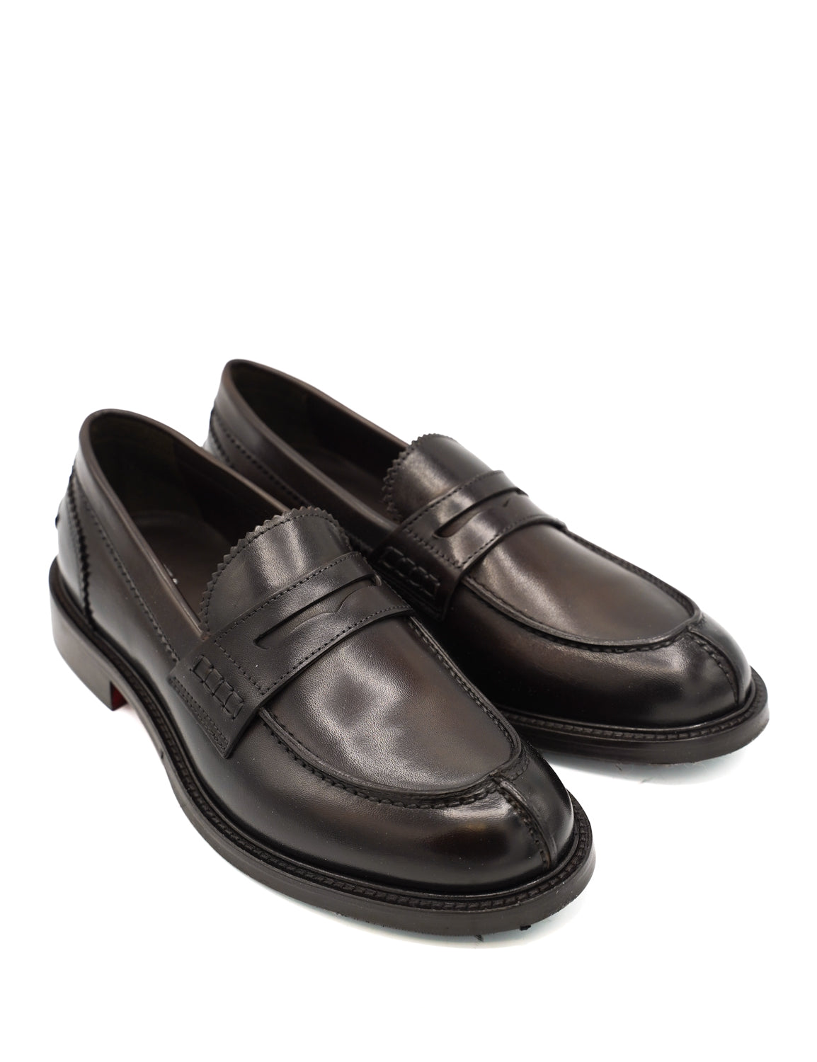 Scarpissime CITY 11 penny loafer uomo in pelle spazzolata