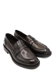 Scarpissime CITY 11 penny loafer uomo in pelle spazzolata