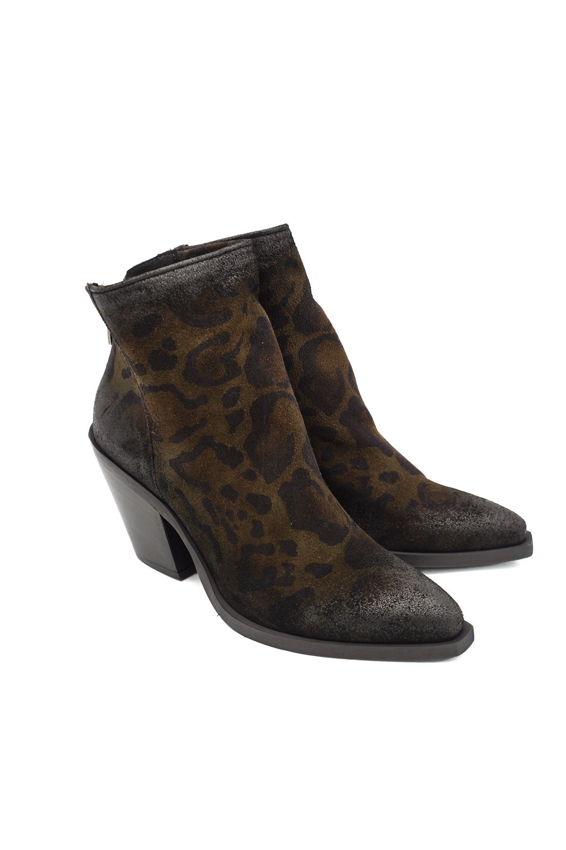 Metisse XD2416 tronchetti texani in camoscio stampato