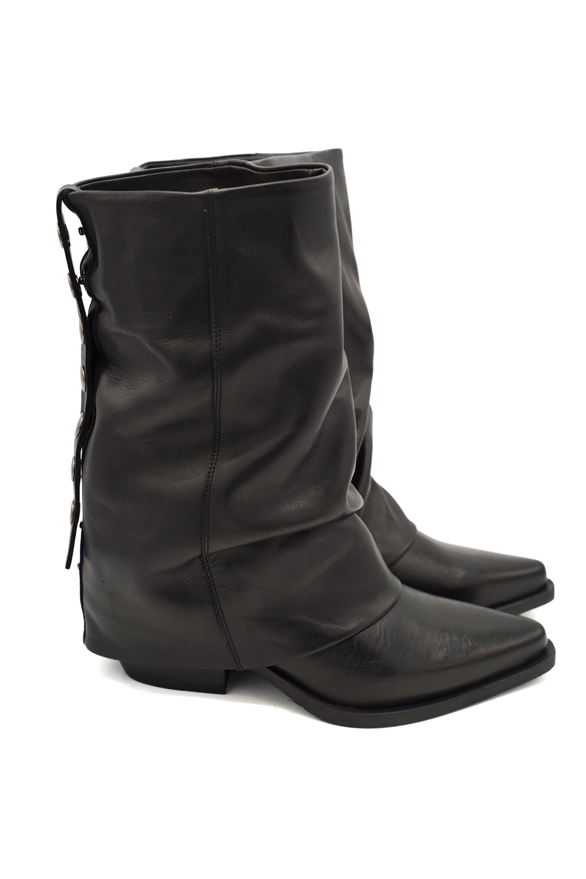 Metisse DX2541 stvali slouchy ad effetto arricciato