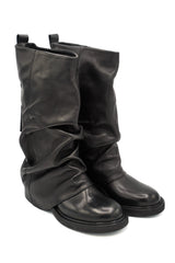 Metisse AK2167 stivali slouchy a struttura drappeggiata