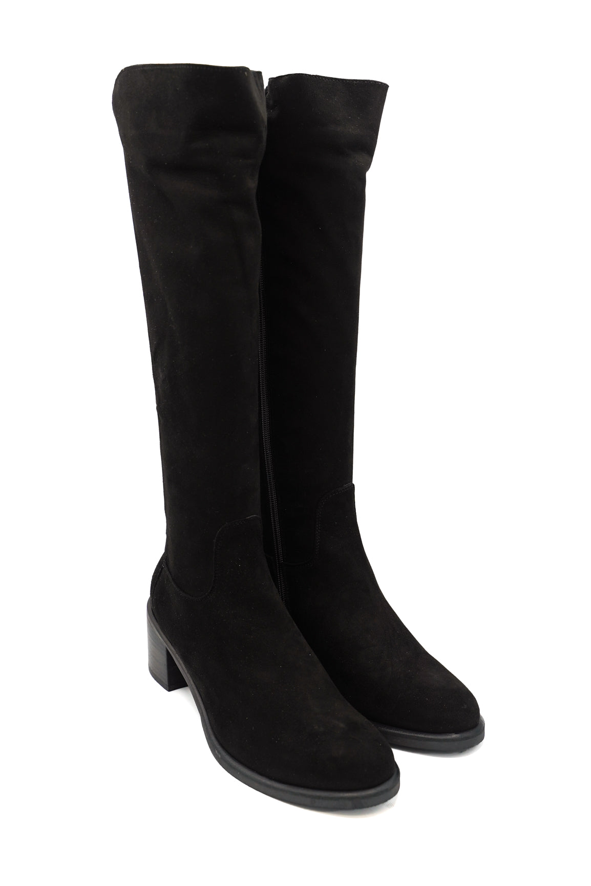 Gaia Shoes ST5035 stivali alti aderenti scamosciati