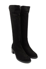 Gaia Shoes ST5035 stivali alti aderenti scamosciati