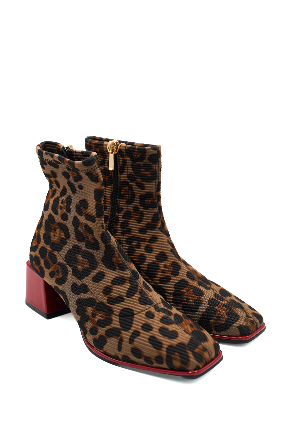 Gioseppo 80683 stivaletti elasticizzati con stampa animalier