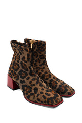 Gioseppo 80683 stivaletti elasticizzati con stampa animalier