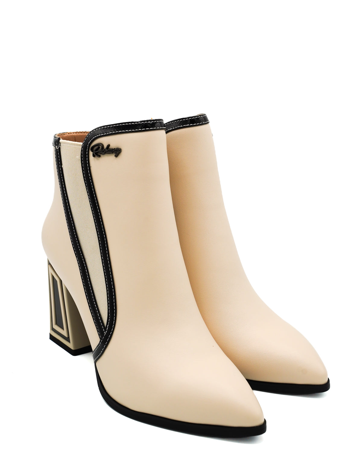Rockaway 84711 Stivaletti con tubolature a contrasto