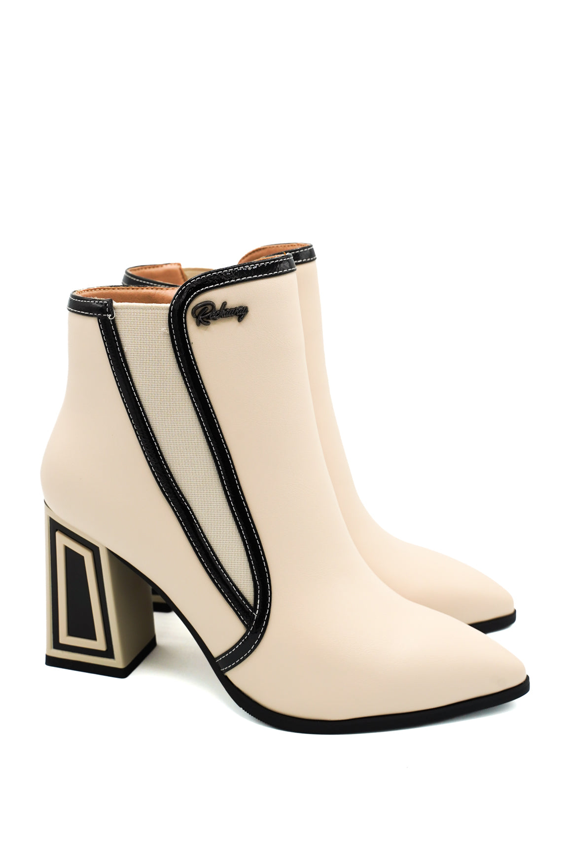 Rockaway 84711 Stivaletti con tubolature a contrasto