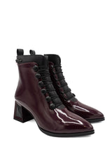 Rockaway 84659 Stivaletti con design bicolore e fila di bottoni bombati