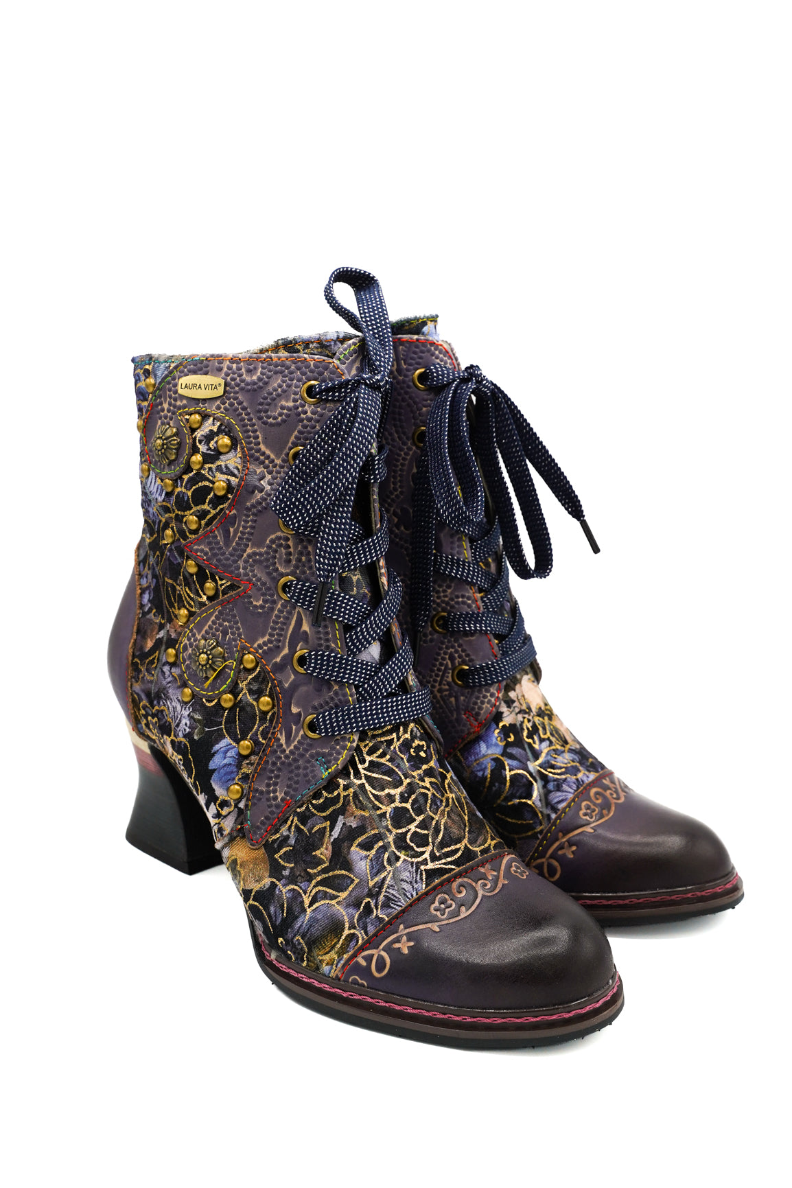 Laura Vita ELEAO 03 Stivaletti con motivi patchwork