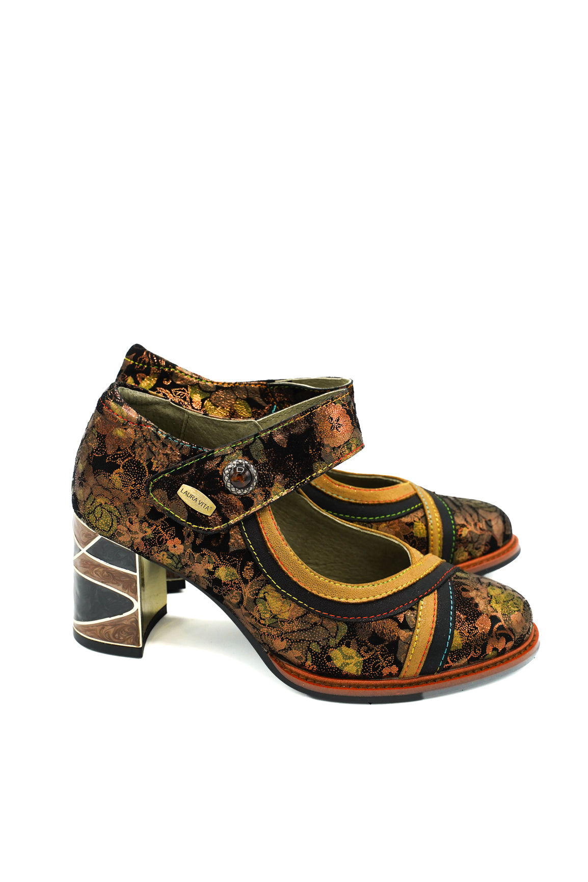 Laura Vita MARBREO 44 Scarpe Mary-Jane con tacco