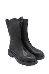 Gaia Shoes PRAGA 2 Stivaletti in pelle con cerniera lampo frontale