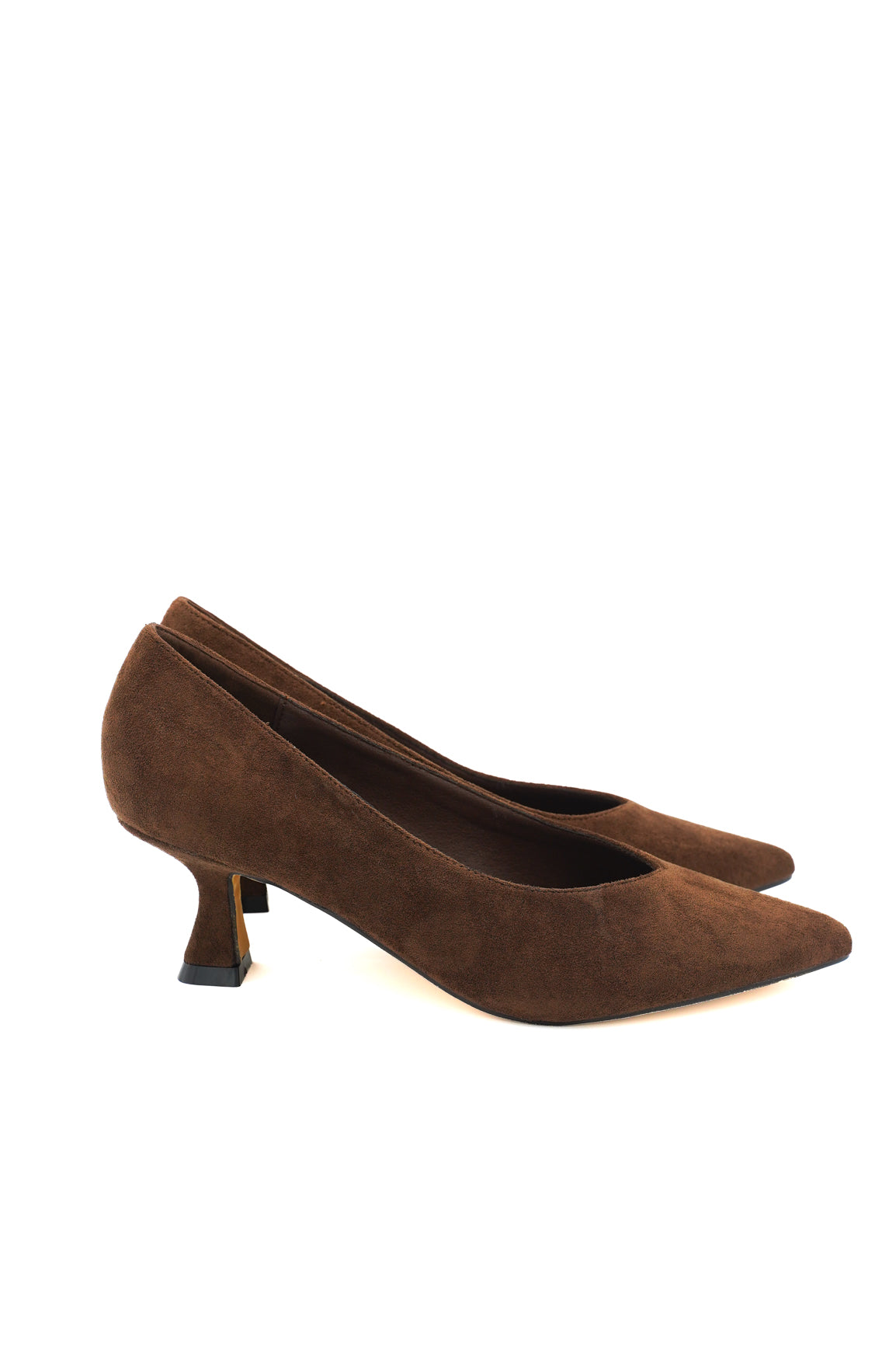 Gaia Shoes GD303 Dècolletè in suede con tacco duck-heel