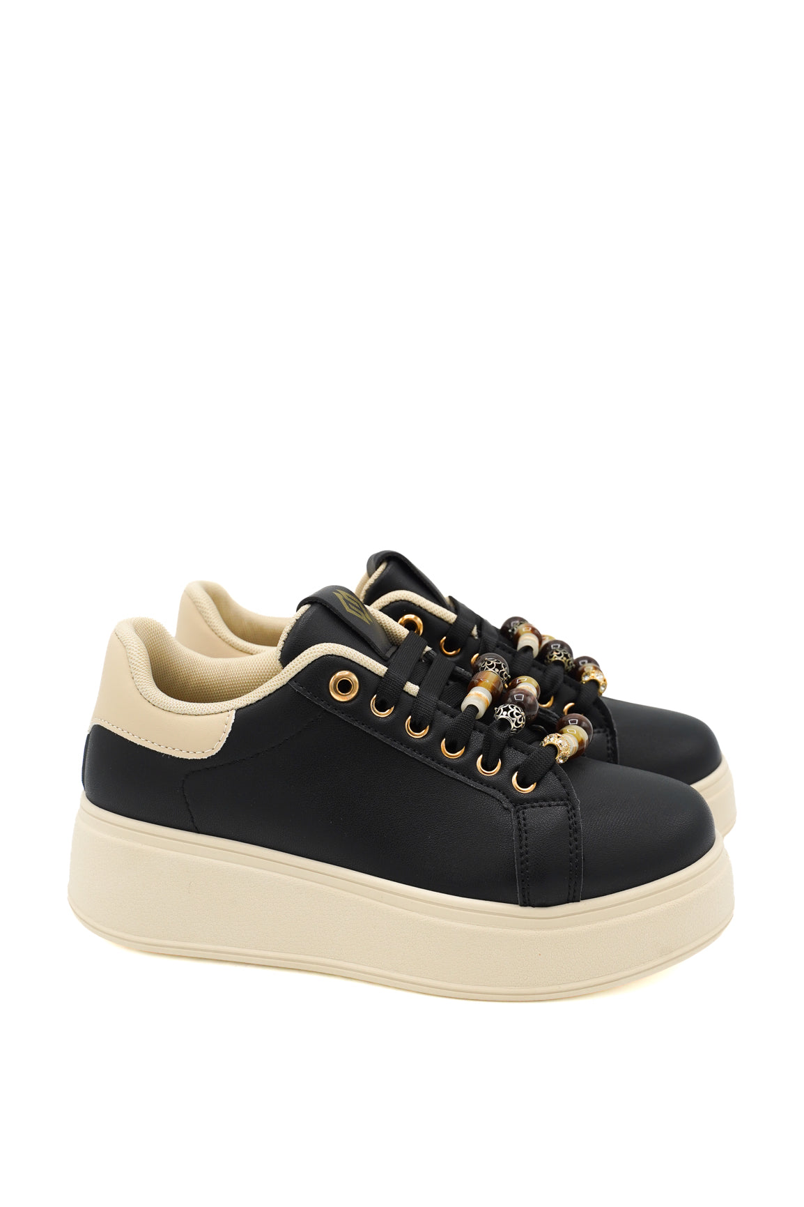 Gaia Shoes FR01 Sneakers platform con charms e perline