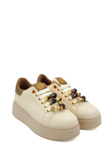 Gaia Shoes FR01 Sneakers platform con charms e perline