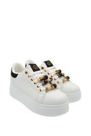 Gaia Shoes FR01 Sneakers platform con charms e perline