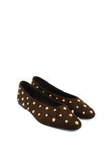 Gaia Shoes S26525 Ballerine scamosciate con borchie