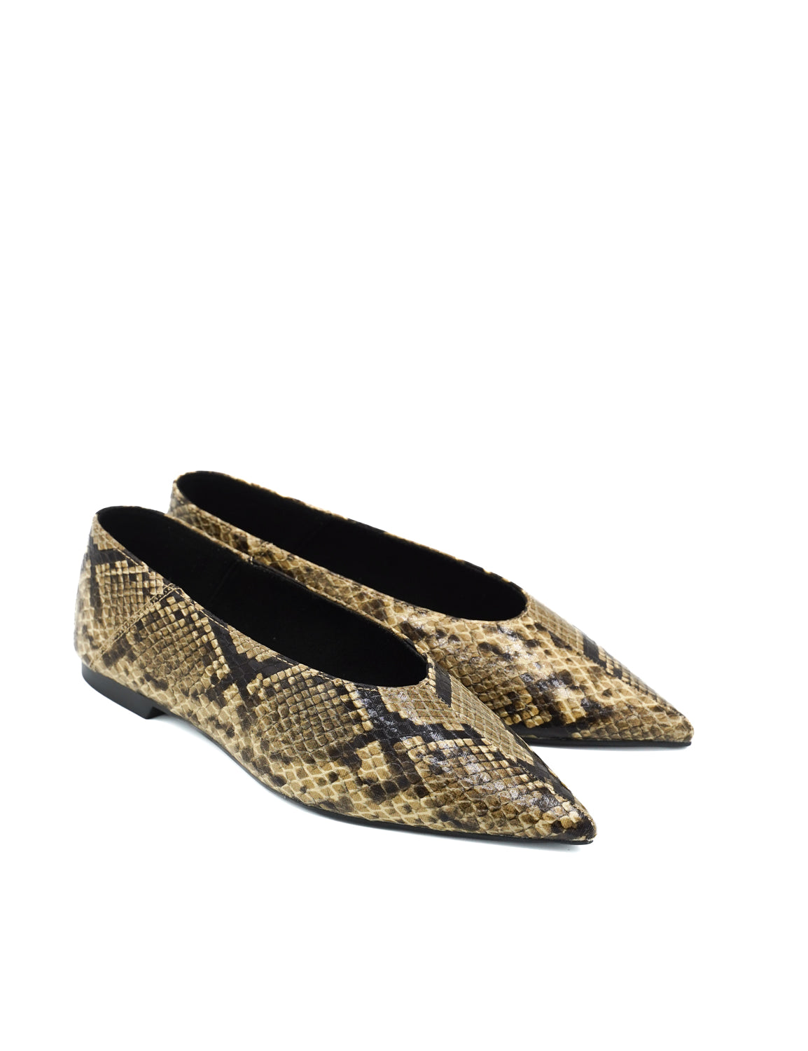 Gaia Shoes S26535 Ballerina a punta high-vamp flat