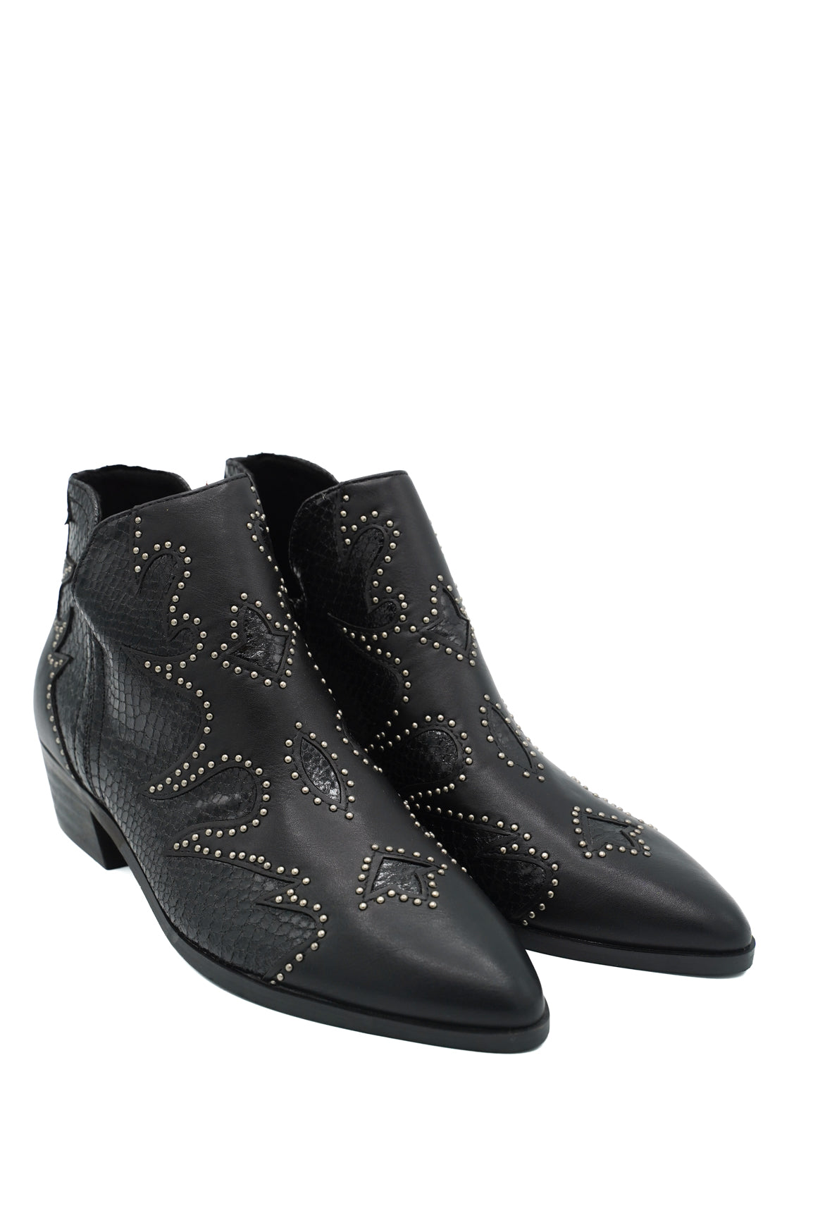 Gaia Shoes S26610 Stivaletti texani con decorazioni geometriche