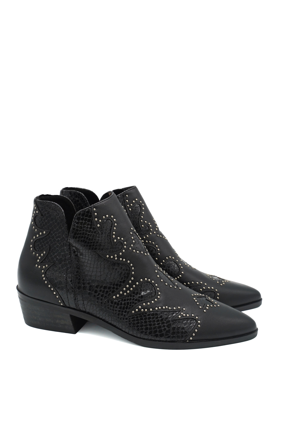 Gaia Shoes S26610 Stivaletti texani con decorazioni geometriche