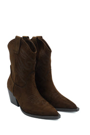 Gaia Shoes S26633 Stivali da cowboy in scamosciato