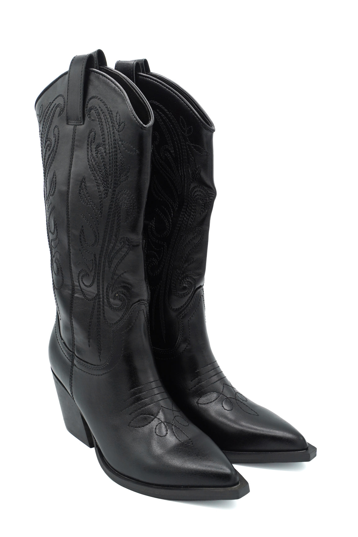 Gaia Shoes S26634 Texani con tipici ricami decorativi