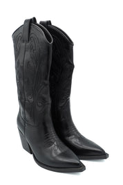 Gaia Shoes S26634 Texani con tipici ricami decorativi